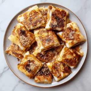 Crispy Thai Banana Roti with Coconut Sugar and Sesame seeds