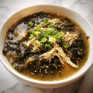 Nourishing Miyeok Guk with Chicken and ginger