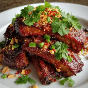 Slow Baked Thai Ribs with Red Curry marinade