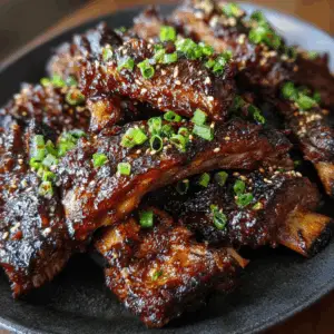 Slow Cooked Korean Ribs with Ginger and Brown sugar