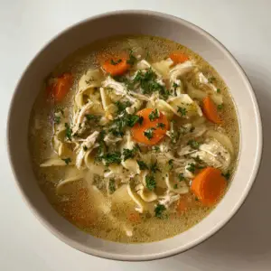 Small Batch Chicken Noodle Soup for two