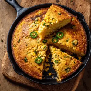 Southern Style Vegan Cornbread with jalapeños