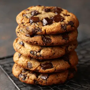 Thick Bakery-Style Vegan Chocolate Chip cookies