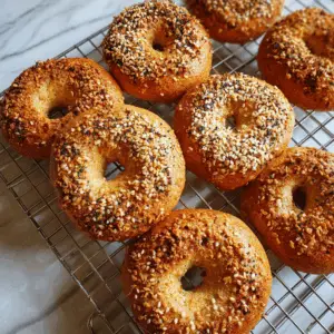 Vegan Bagels with Whole Wheat and sesame