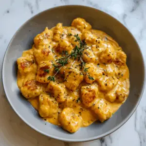 Vegan Cauliflower Gnocchi with Pumpkin sauce