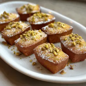 Vegan Pistachio Financiers with Olive oil
