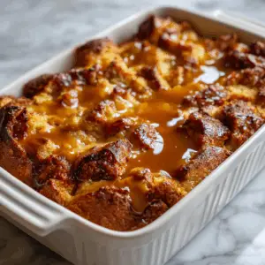 Bread Pudding with Caramel Whiskey sauce