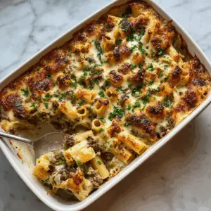 Cheesy Philly Cheese Steak pasta