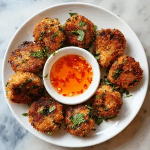 Crispy Thai Shrimp Cakes with Sweet Chili Dipping sauce