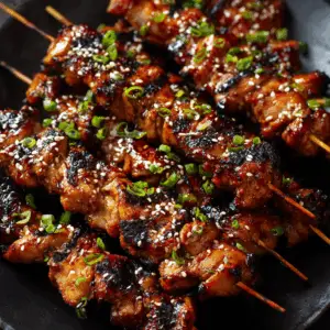 Easy Chicken Bulgogi Skewers with Soy marinade