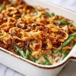 Green Bean Casserole with Crispy onions
