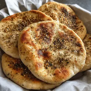 Lebanese Pita Bread with Whole Wheat and Za’atar dust
