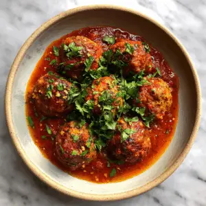 Moroccan Style Kofta Meatballs in Spiced Tomato sauce