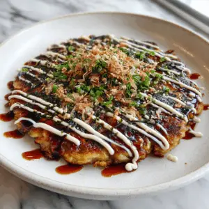 Osaka Style Vegan Okonomiyaki with Vegan dashi