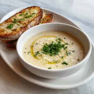 Parmesan Artichoke Soup with Crusty bread