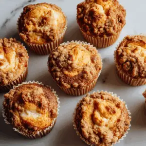 Pumpkin Cream Cheese Muffins with Streusel crumble