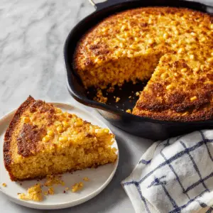 Savory Vegan Cornbread with Jalapeños and Corn kernels