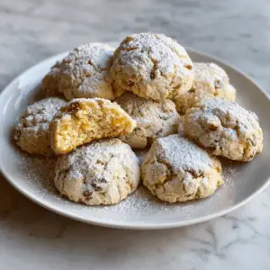 Soft Russian Rock Cookies with Nutmeg and vanilla