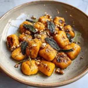 Soft Vegan Sweet Potato Gnocchi with Sage butter
