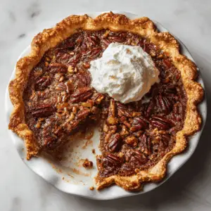 Southern Pecan Pie with Bourbon and Brown sugar
