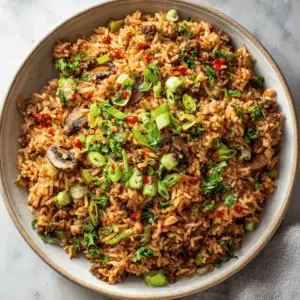 Vegan Dirty Rice with Beyond Meat and Creole spices