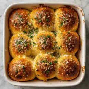 Buttery Garlic Parmesan Dinner rolls
