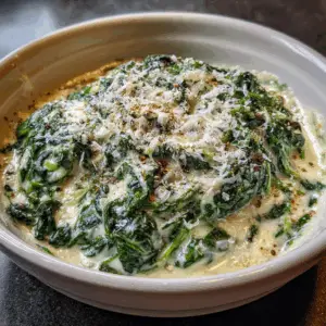 Creamed Spinach with Nutmeg and parmesan