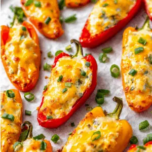 Creamy Herbed Stuffed Mini peppers