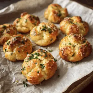 Fluffy Vegan Garlic Knots with Olive Oil and herbs