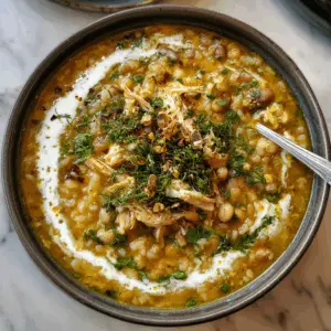 Nourishing Persian Ash-e Jo with Chicken and herbs