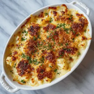 Parmesan Cauliflower Gratin with Garlic breadcrumbs