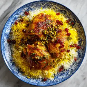 Persian Chicken with Barberries and Saffron rice