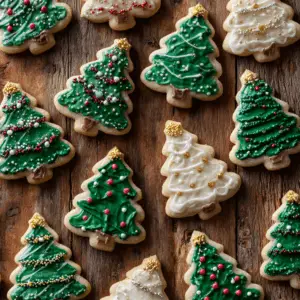 Whimsical Sugar Cookie Christmas Tree cutouts