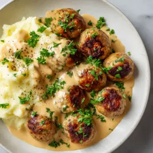 Gluten Free Swedish Meatballs with Cashew gravy