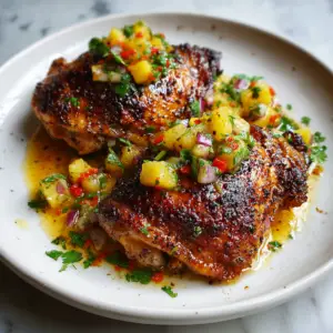 Jerk Chicken with Sweet Pineapple relish