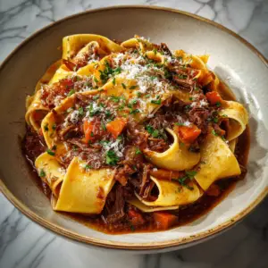 Short Rib Ragu with Pappardelle noodles