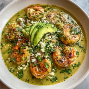 Sinaloan Shrimp in Creamy Green Culichi sauce