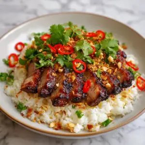 Spicy Chili Lime Pork with Coconut Rice pilaf
