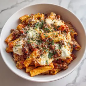Ziti with Ricotta and Italian sausage