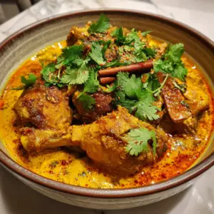Afghani Chicken Stew with Almond paste