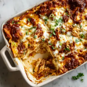 BBQ Chicken Lasagna with Caramelized onions