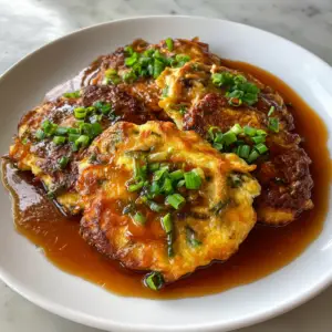 Beef Egg Foo Young Stir Fry with Savory gravy
