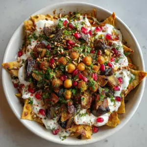 Creamy Middle Eastern Aubergine fatteh