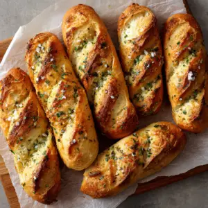 Mini Baguettes with Garlic Herb infusion