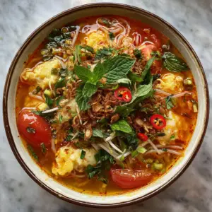 Vietnamese Crab Noodle soup
