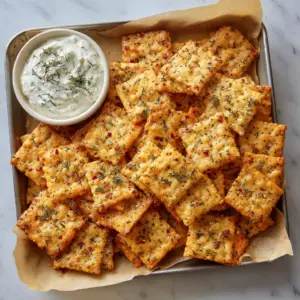 Zesty Dill Pickle Seasoned Soda crackers